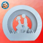 شب خواب دیواری کد 117 (مدل دختر و پسر)