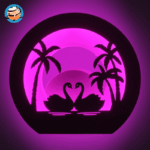 شب خواب دیواری کد 114 (مدل قو)