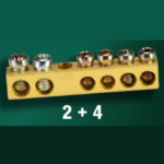 دنا الکتریک ترمینال برنجی 2+4